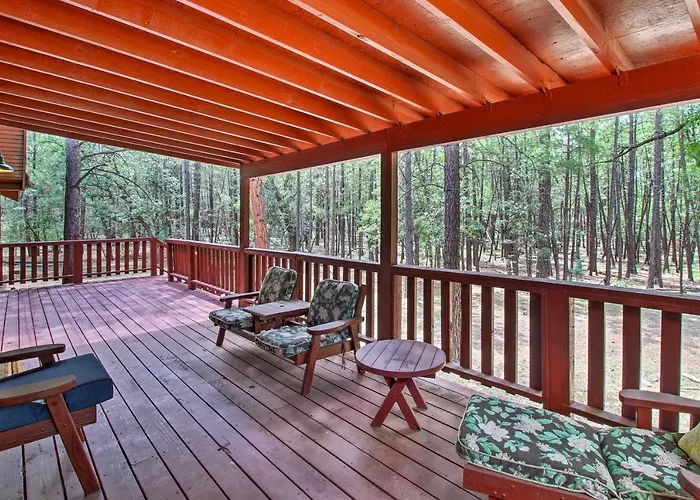 1 Mi To Rainbow Lake: Lakeside W/ Deck! Holiday home Pinetop-Lakeside
